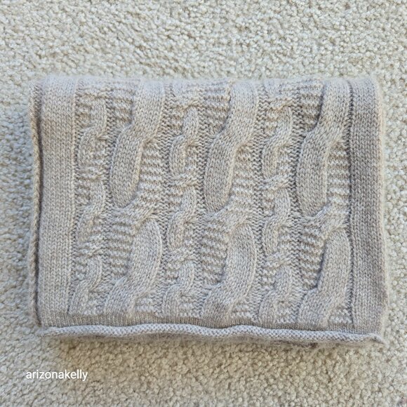 Nordstrom Cashmere Cable Knit Tan Classic - Picture 8 of 8